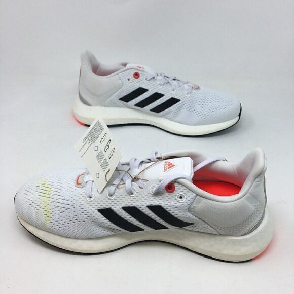 Adidas Men\'s Sneakers White Black Size 8 Pureboost 21 Running 3 Stripe Lace Up main image 5